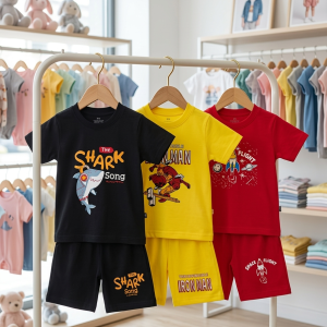 3 Set Kids T-Shirt & Pant Combo